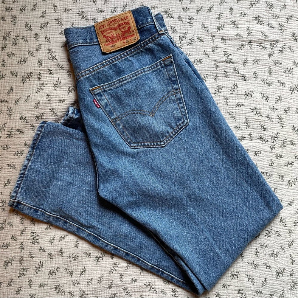 Levi's Classic 501 Straight Blue Jeans